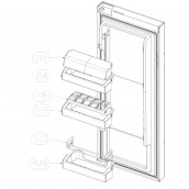 Balconcino / mensola per bottiglie (n. di rif. 258)
