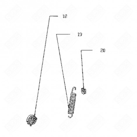 MOLLA DEL SERBATOIO 19 LAVATRICE - 519A40