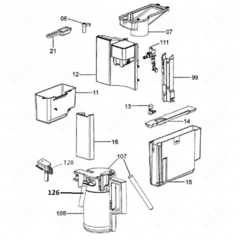 PIPETTA (CODICE 128) MACCHINA DA CAFFÃ, CAFFETTIERA - 273825