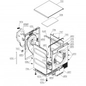 Copertura del pannello posteriore con guarnizione (codice 0581)