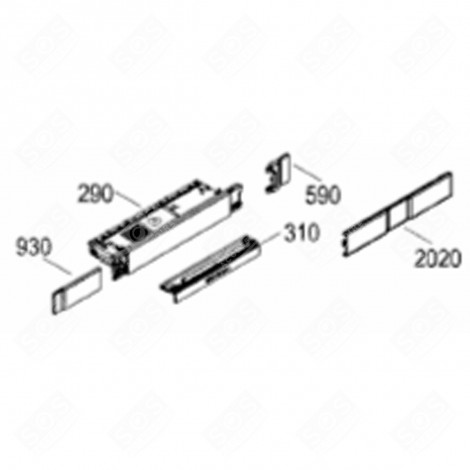 COPERTURA FACCIATA GRIGIA (RIFERIMENTO 2020) FRIGORIFERO, CONGELATORE - 7420416