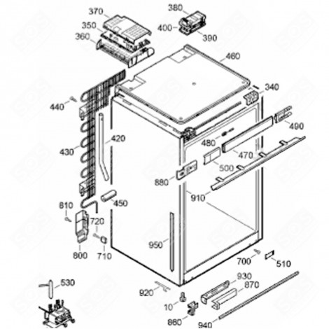 GOMITO (CODICE 930) FRIGORIFERO, CONGELATORE - 7641558