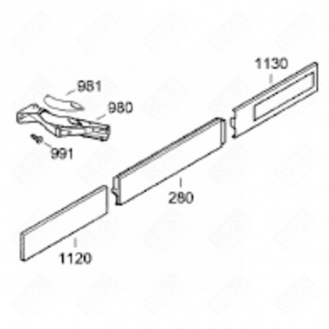 COPERTURA (CODICE 1120) FRIGORIFERO, CONGELATORE - 7433279
