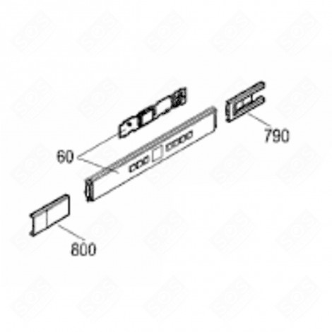 SCATOLA DI CONTROLLO + PIASTRA (CODICE 60) FRIGORIFERO, CONGELATORE - 6125042