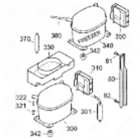 PIASTRA INTEGRALE (CODICE 350) FRIGORIFERO, CONGELATORE - 6143347