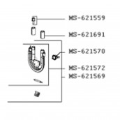 Resistenza caffè, macchina da caffè espresso 1100W + fusibile (codice MS-621572)