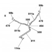 Tubo di spruzzo diritto (riferimento 811)
