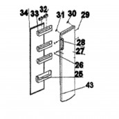 Balconcino / mensola per bottiglie (codice 25)