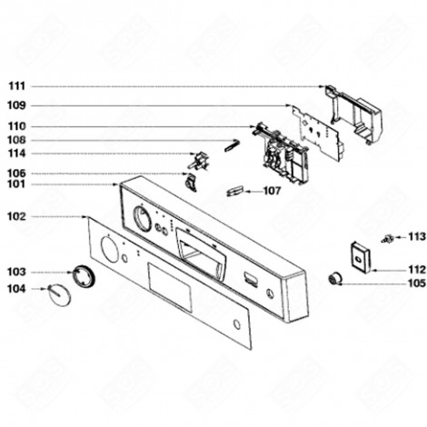 DECORAZIONE PANNELLO (RIFERIMENTO 102) LAVASTOVIGLIE - 32X3137
