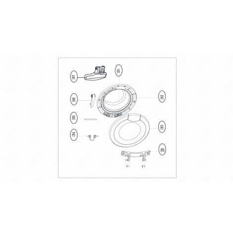 MANIGLIA DEL OBLÒ (CODICE 197) LAVATRICE - AS0033303