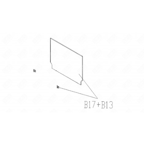 VETRO INTERNO (SEGNO N°B17) FORNI, FORNELLI ELETTRICI E A GAS - 605C50