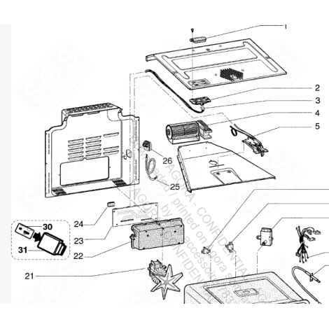 INTERRUTTORE DI PIROLISI (CODICE 27) FORNI, FORNELLI ELETTRICI E A GAS - C00143162