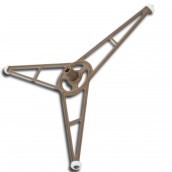 Supporto piatto rotante con ruote