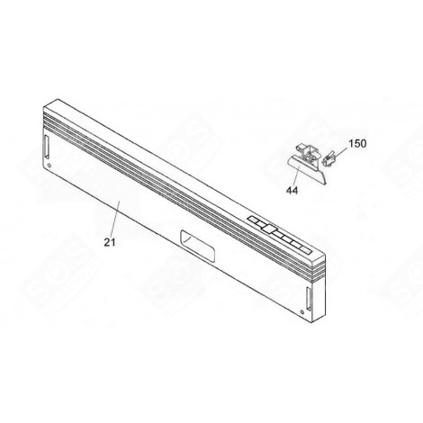 PANNELLO DI CONTROLLO (CODICE 21) LAVASTOVIGLIE - 41902292