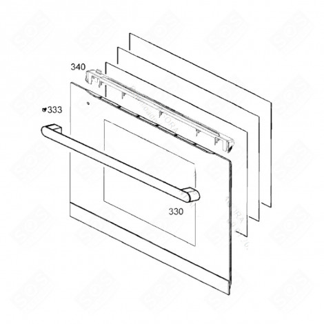 PROFILO SUPERIORE CON RIFERIMENTO 340 FORNI, FORNELLI ELETTRICI E A GAS - 484F71