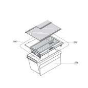 Coperchio vaschetta verdure inferiore (codice 154a)