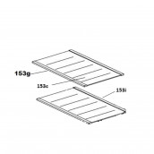 Ripiano in vetro senza profili codice 153C