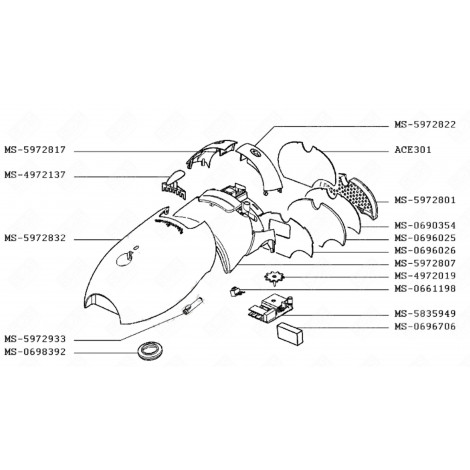 FILTRO (CODICE DI RIFERIMENTO MS-0690354) ASPIRAPOLVERE - MS-0690354
