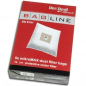 Lotto di 5 sacchetti microfibra + filtro