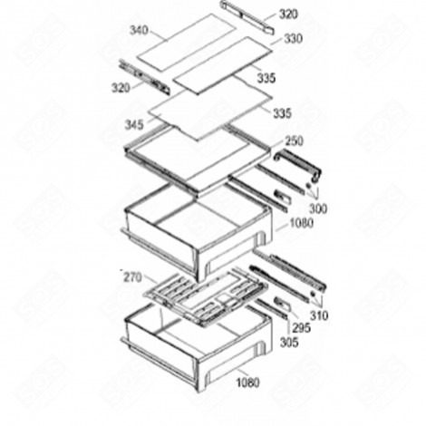 COPERCHIO SUPERIORE (CODICE 270) FRIGORIFERO, CONGELATORE - 7438888