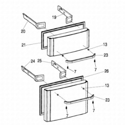 Guarnizione cassetto inferiore originale (codice 26)