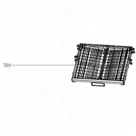 Rulli Per Cestello Lavastoviglie Miele 3145170 - Ricambio Per Cassetto Posate 7649011
