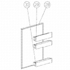 Balconcino / mensola bottiglie (codice 30)
