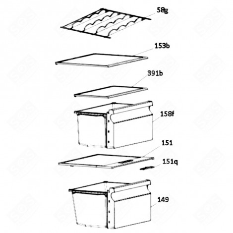 VANO VERDURE (CODICE 149) FRIGORIFERO, CONGELATORE - 49039173
