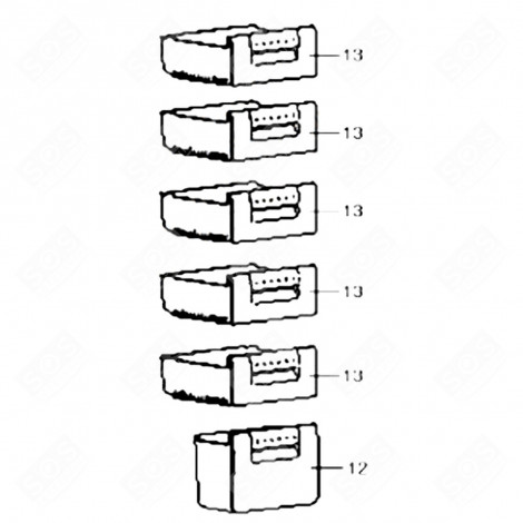 VASSOIO VERDURE ORIGINALE (CODICE 12) FRIGORIFERO, CONGELATORE - 482000020269