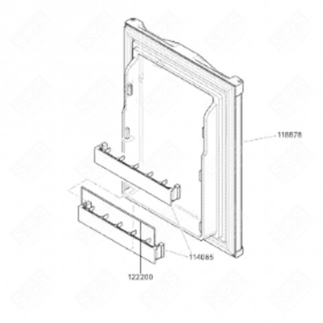 BALCONCINO / MENSOLA PER BOTTIGLIE ORIGINALE (CODICE 122200) FRIGORIFERO, CONGELATORE - 846331821