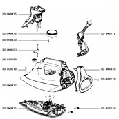 Anteriore della maniglia e pompa (codice RS-DW0475)