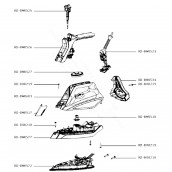 Maniglia anteriore e pompa (codice RS-DW0526)