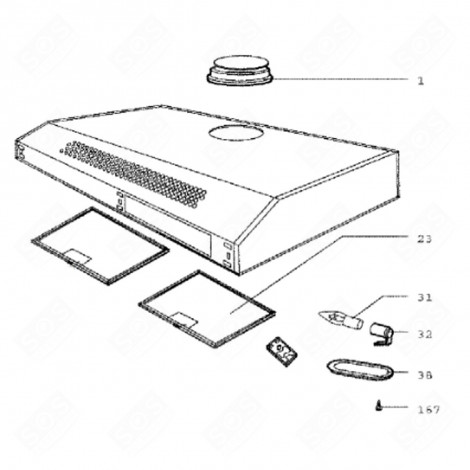 ADATTATORE (CODICE 1) CAPPA ASPIRANTE - 95X6433