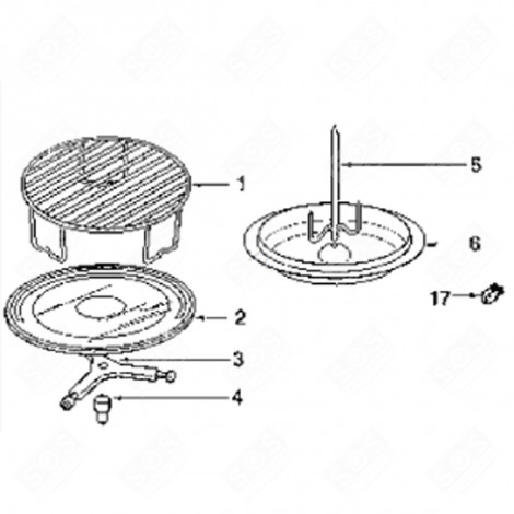 PIASTRA (CODICE 6) FORNI A MICROONDE - 75X3714