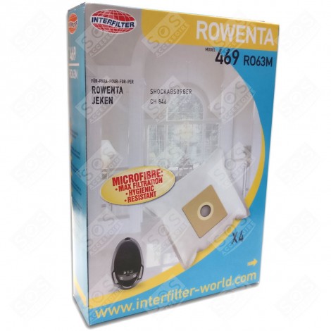 CONFEZIONE DI 4 SACCHETTI DI CARTA ASPIRAPOLVERE - 35600758