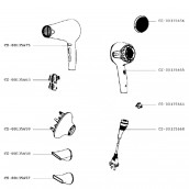 Mezzo involucro anteriore nero (codice CS-00135675)
