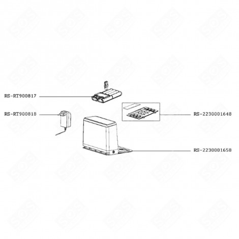 BASE DI RICARICA (CODICE RS-2230001658) ASPIRAPOLVERE - RS-2230001658