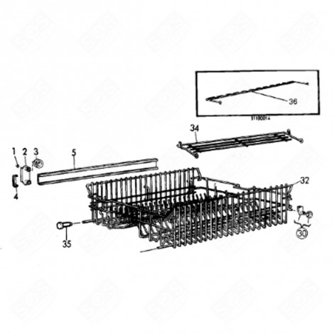 BLOCCO CESTELLO (CODICE 4) FRIGORIFERO, CONGELATORE - 1501363004