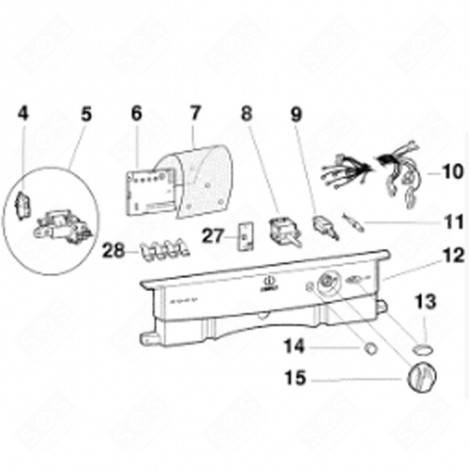 LAMPADA DI CONTROLLO ROSSA (CODICE 11) LAVASTOVIGLIE - C00096881