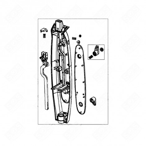 METÀ DELLA SCATOLA POSTERIORE ASPIRAPOLVERE - RS-2230001539