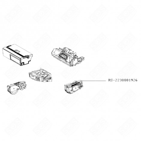 RUOTA DESTRA + MOTORE ROBOT ASPIRAPOLVERI AUTONOMI - RS-2230001926