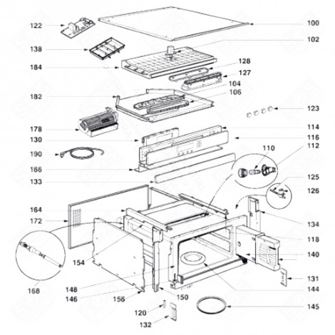 CAVO DI ALIMENTAZIONE (CODICE 190) CAPPA ASPIRANTE - 71X0377