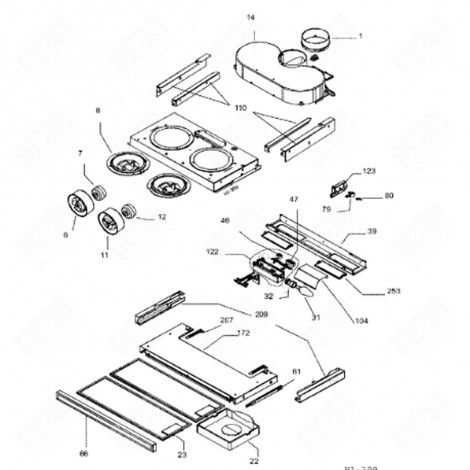 INTERRUTTORE (SEGNO 79) CAPPA ASPIRANTE - 74X0717