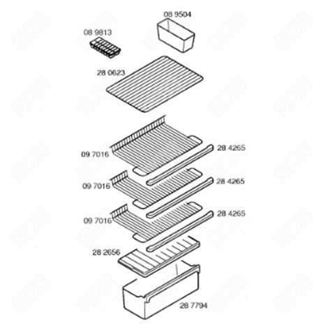 CESTELLO PER ORTAGGI (CODICE 287794) FRIGORIFERO, CONGELATORE - 00287794