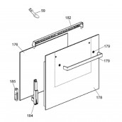 Vetro porta esterna del forno (riferimento 178)