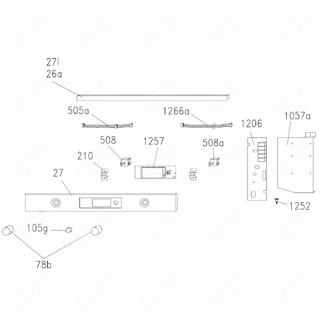 SCHEDA ELETTRONICA, MODULO DI POTENZA (RIF. 1206) FORNI, FORNELLI ELETTRICI E A GAS - 93964037
