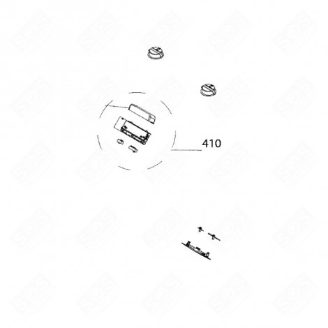 SCATOLA DI CONTROLLO ORIGINALE CAPPA ASPIRANTE - C00264400, 482000085808