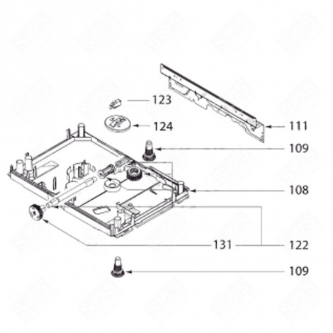TRAVERSA POSTERIORE (CODICE 111) LAVASTOVIGLIE - 32X4031
