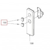Pulsante di comando codice 155 unità