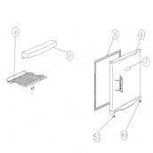 Mensola congelatore (riferimento 4)